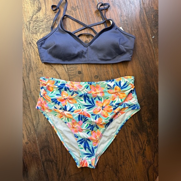 cupshe Other - Cupshe Floral High-Waisted Bikini Set <<<<160>>>